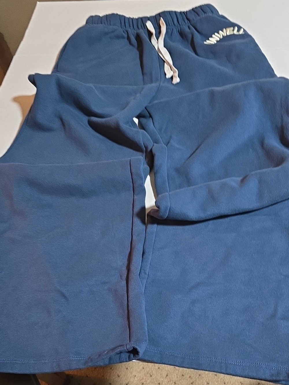 sugeridoUnwell Network Navy Blue Wide-Leg Sweatpants - Size Small (Like New)